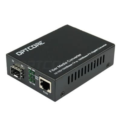 10/100/1000Base-T to 1000Base-X SFP Fiber Media Converter