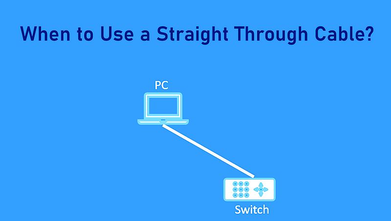 When to use a straight-through cable